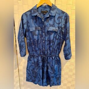 Banana Republic Navy Floral Romper